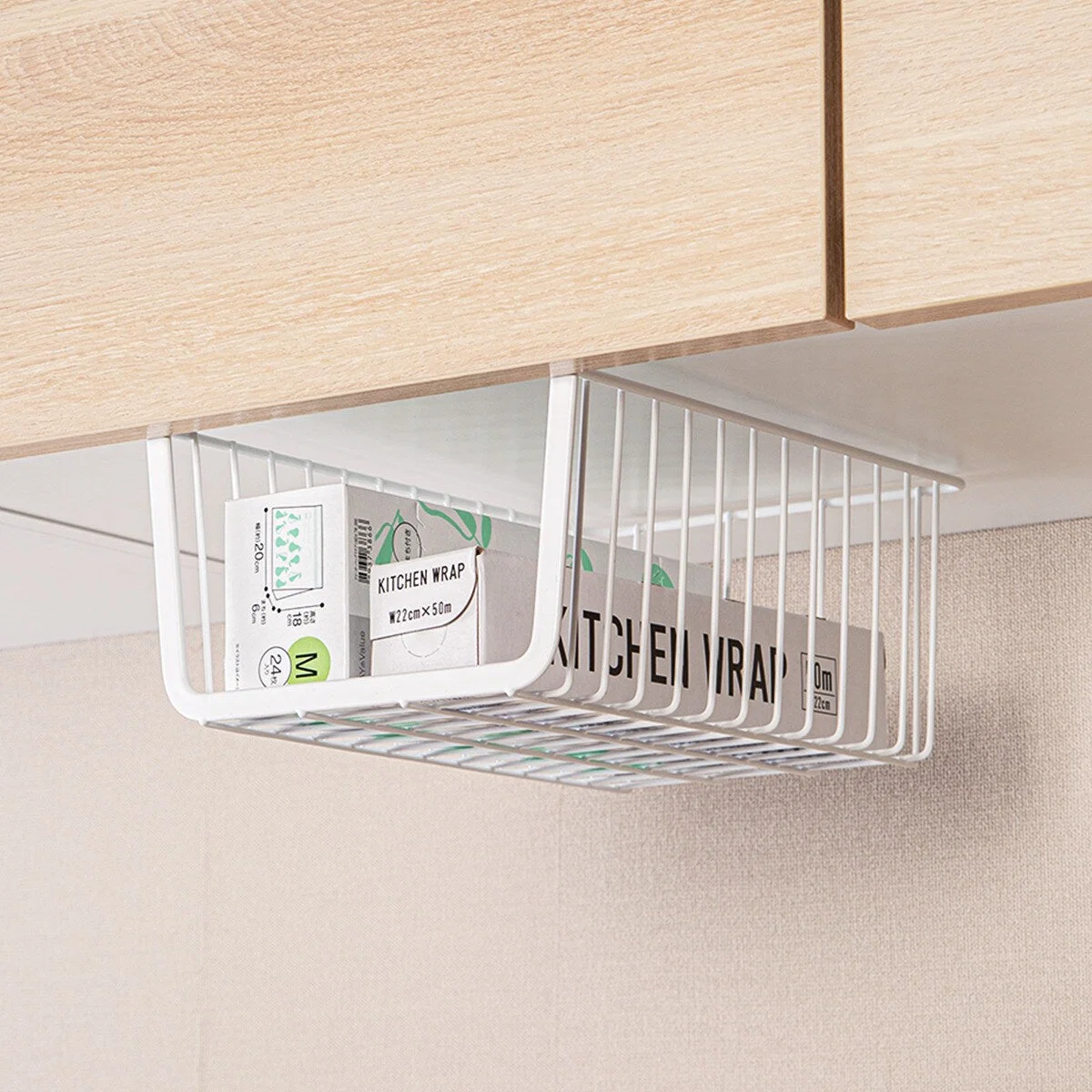 Crafted UNDERSHELF BASKET HALF KT-5243 WH Powerful