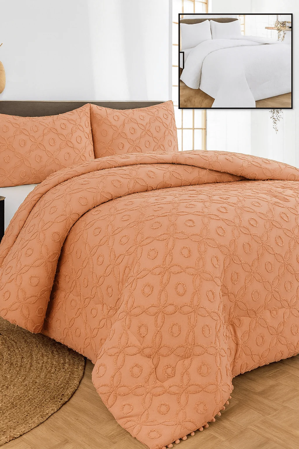 Long-Lasting 3 pcs Comforter set TAMARA Breathable