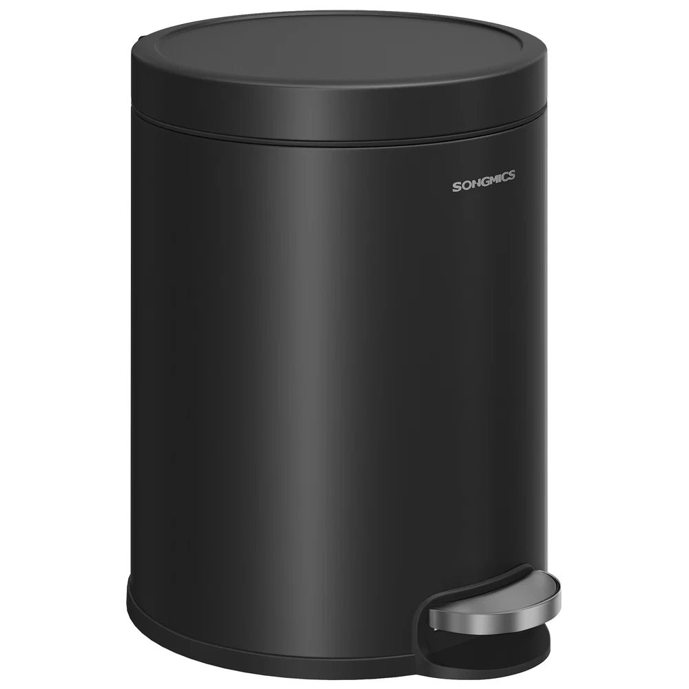 Fine Crafted SONGMICS Bathroom trash can with soft close lid and pedal Casual