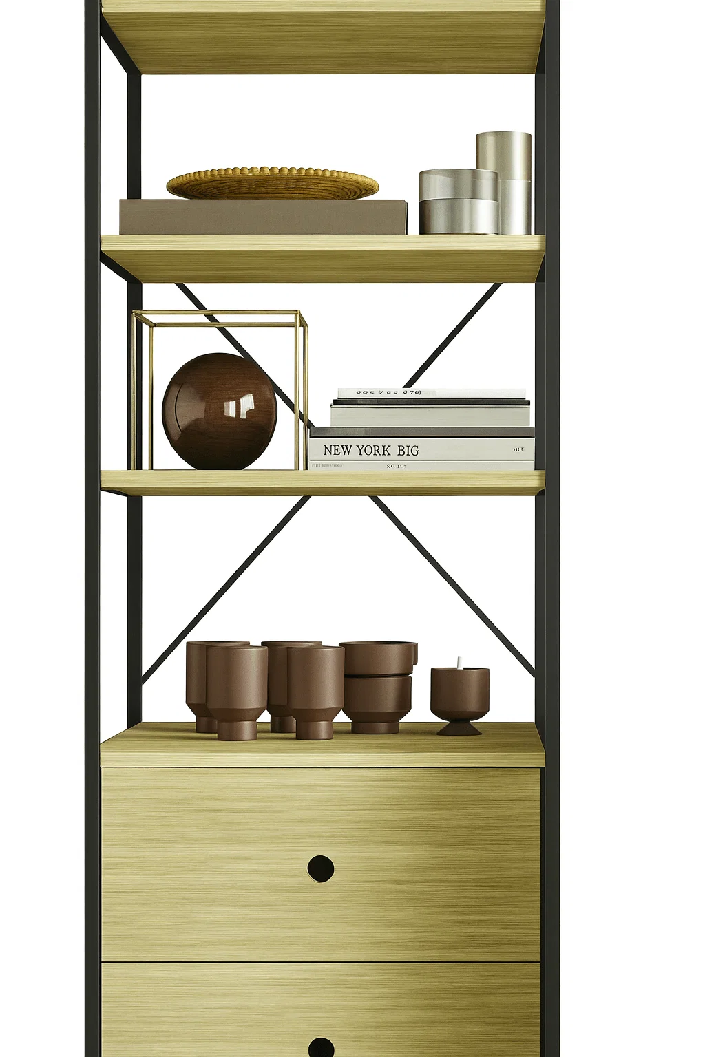 Quality Storage Cabinet with shelves and Drawers 60X58X200CM Original Design