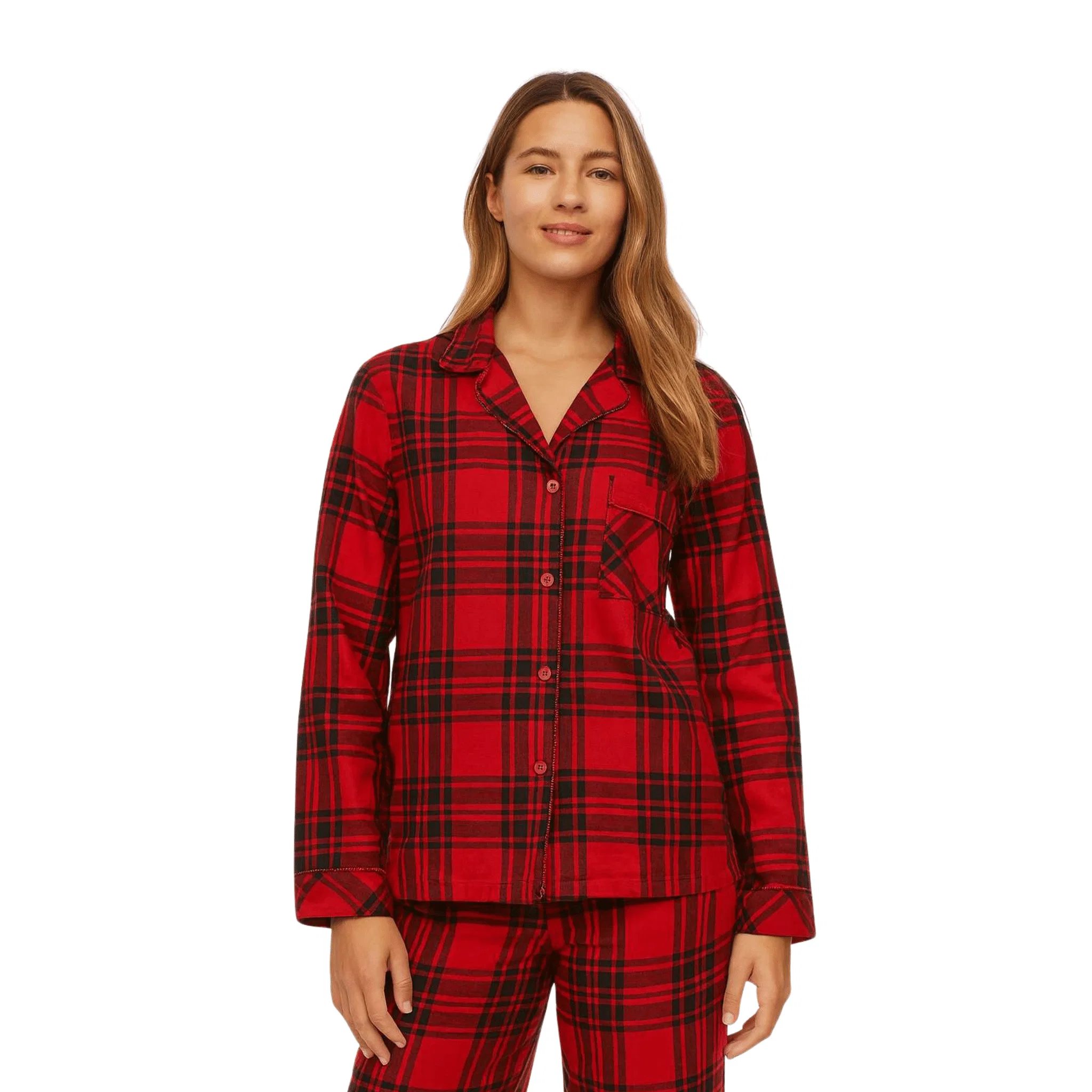 Stylish Red Checked Pyjama Set Innovative