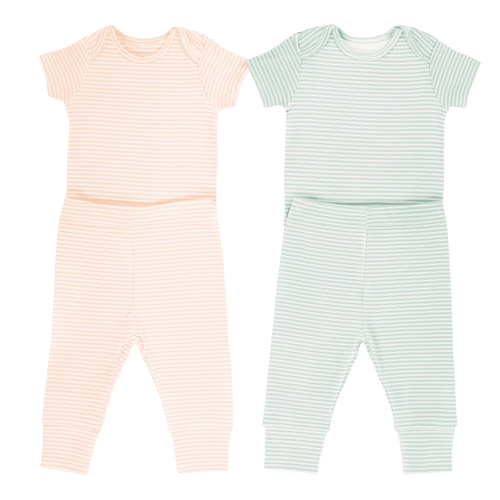 Authentic Baby 2-Piece Striped Pajama Set – Pack of 2 Optimized