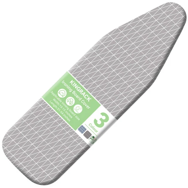 Classic KINGRACK Ironing Board Cover with Spring Toggle Heat Resistant Elasticized Edge 15 quot x54 quot Printed Blue Brushstrokes 1554-1616-Gray Carefully Designed