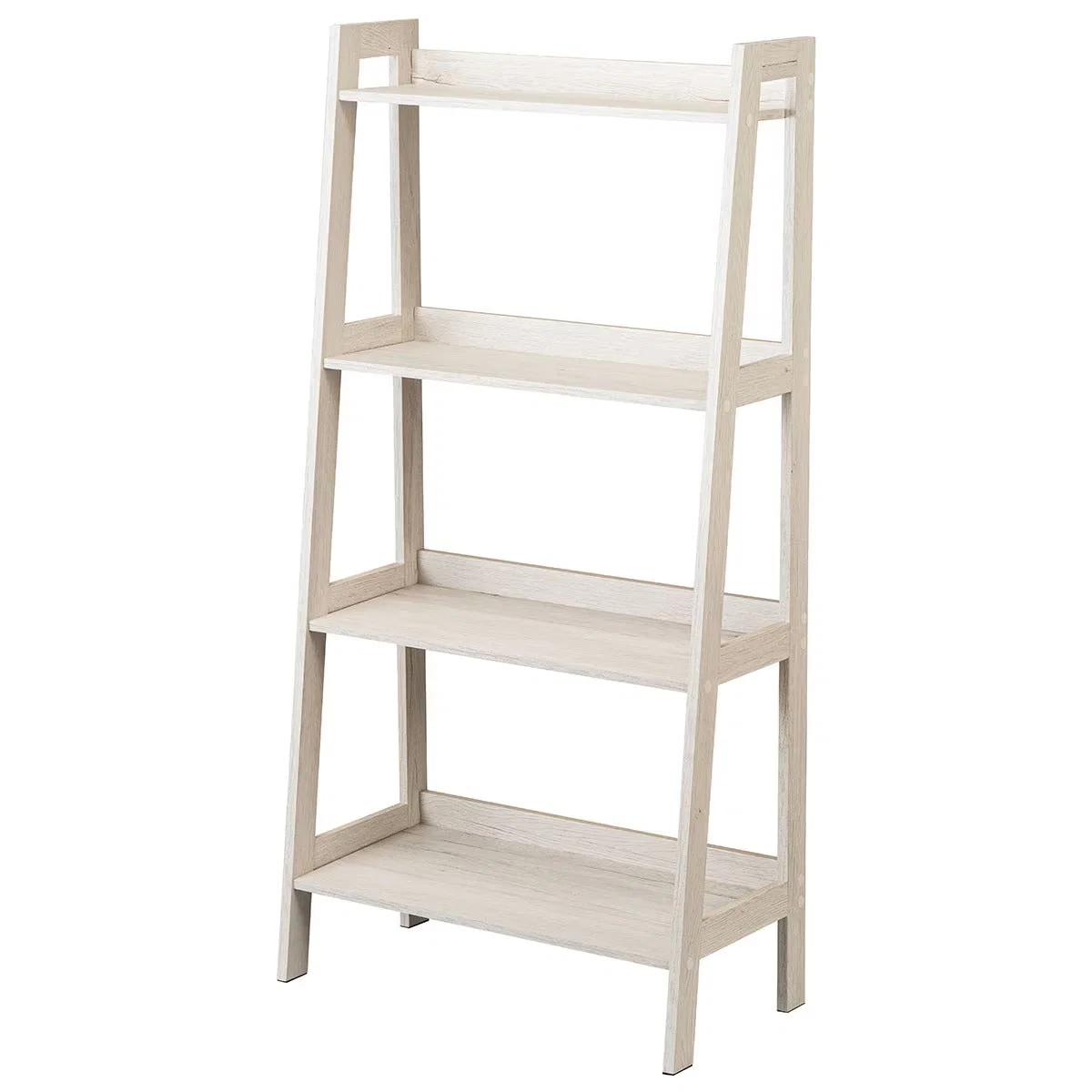 World-Class WOOD LADDER SHELF 4TIER 62125 WW High-Grade