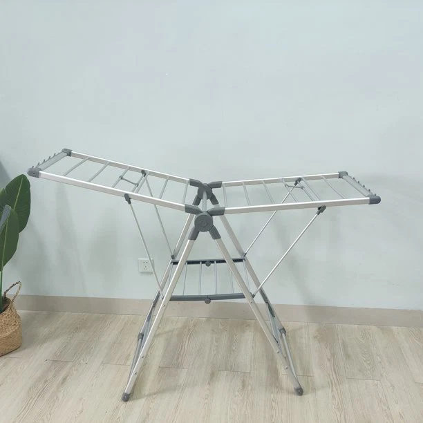 Genuine KK Kingrack Aluminum Laundry Clothes Storage Drying Rack Portable Folding Dryer Hanger 148108B Verified