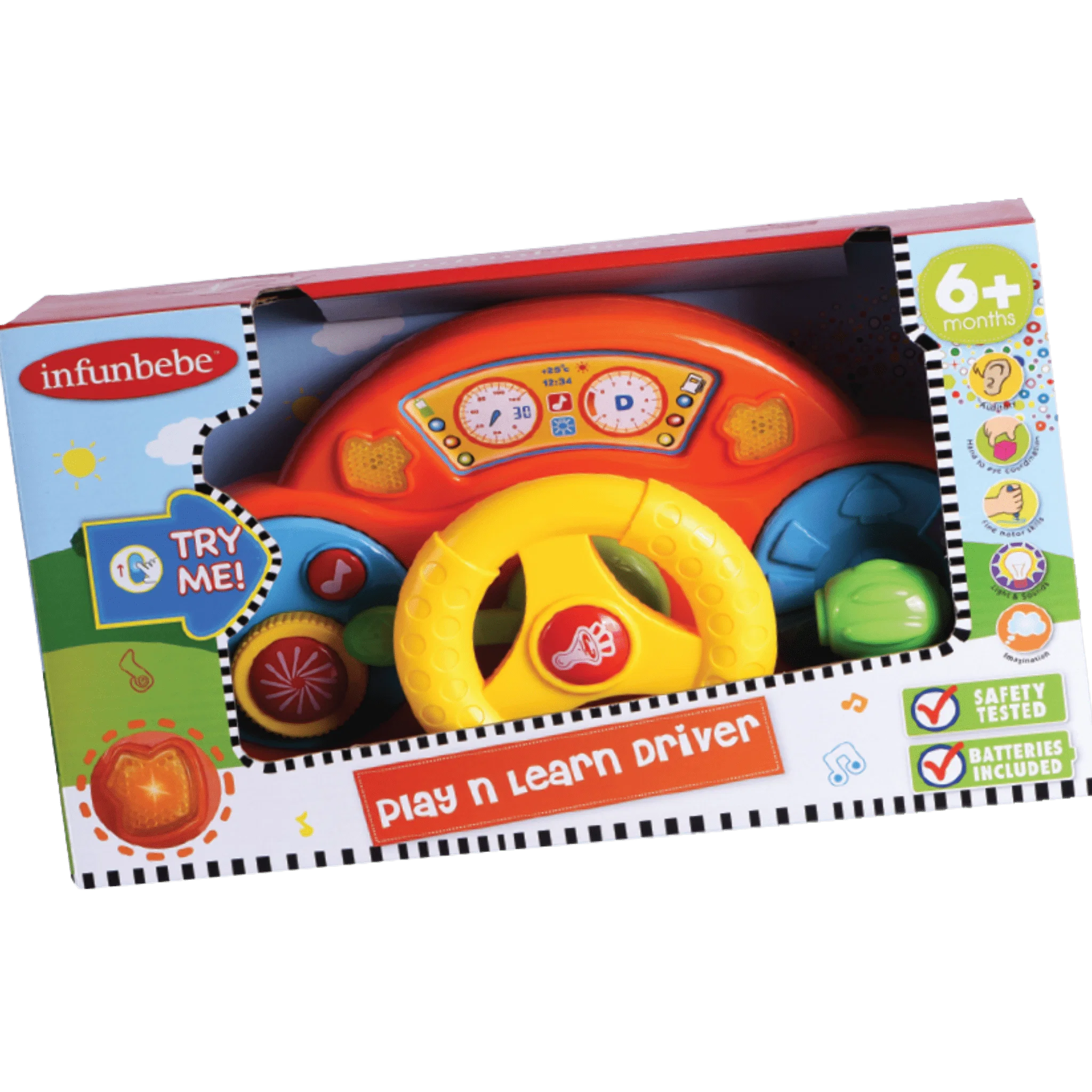 Carefully Designed Play Learn Driver – Interactive Steering Wheel Toy User-Friendly