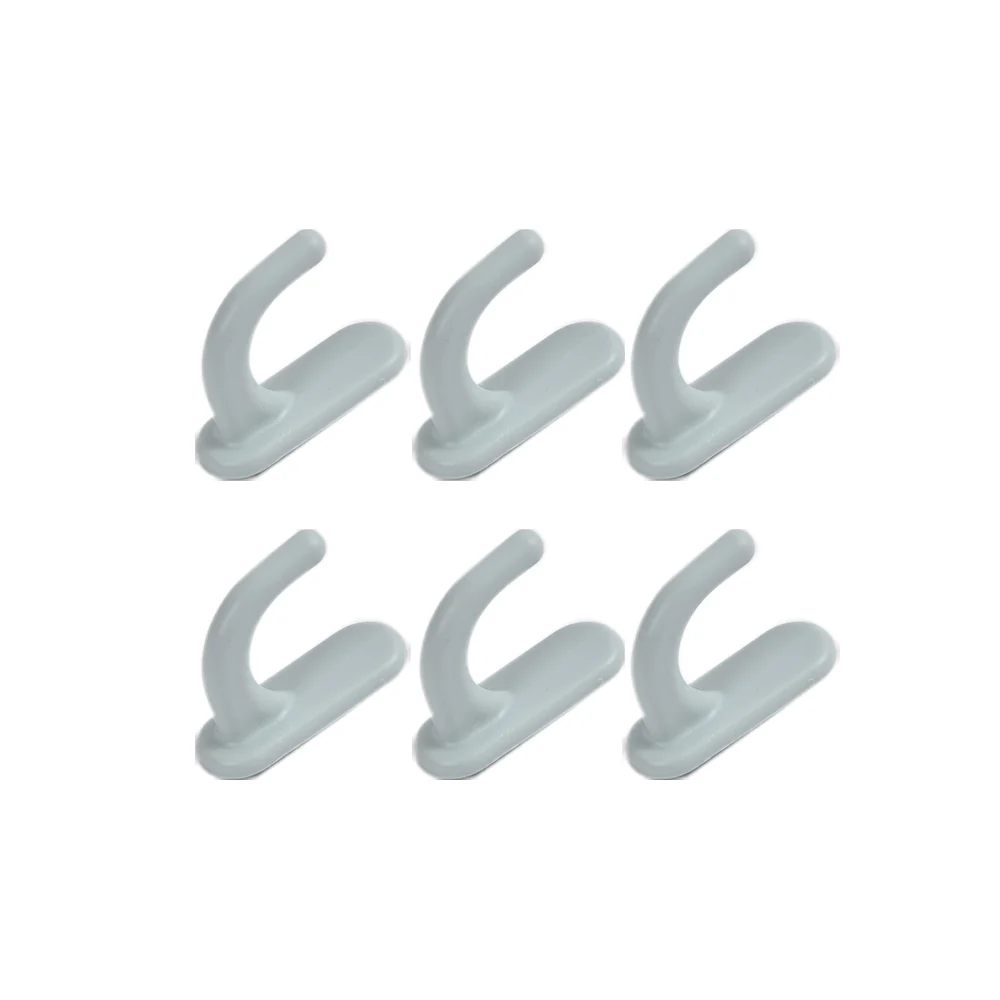 Refined Pegboard Hooks Pack of 6 Model 830573- for 3-Tier Storage Rolling Cart with Dual Pegboard ONLY Enhanced