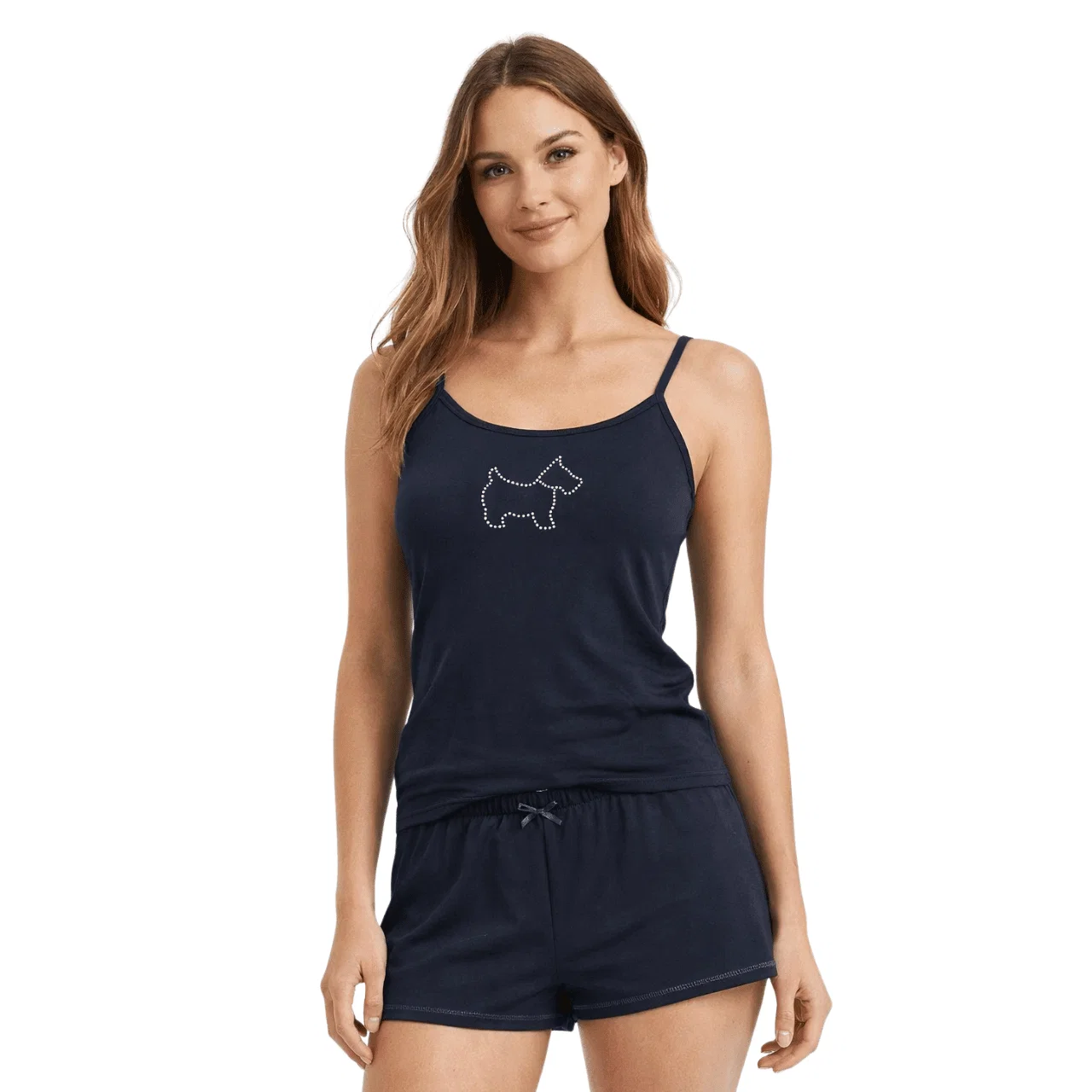 Luxury Printed Camisole Shorts Pajama Set Crafted