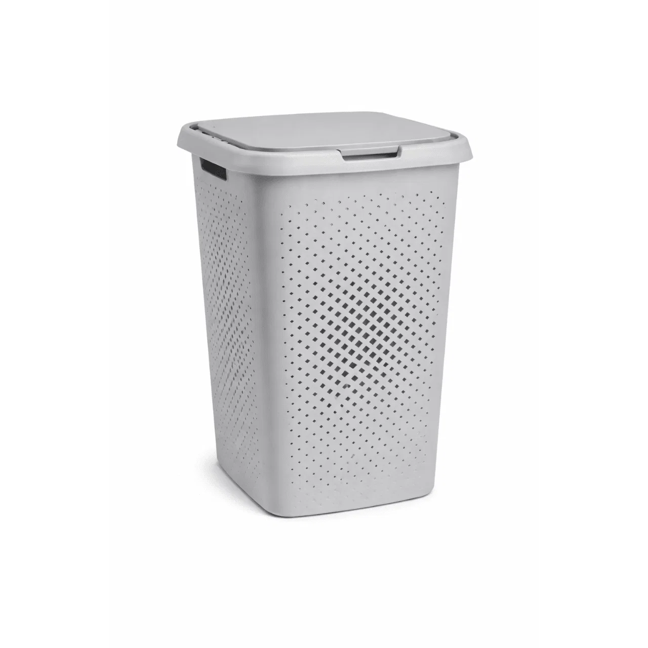 Comfortable Perforated Laundry Hamper with Lid Environmentally Friendly
