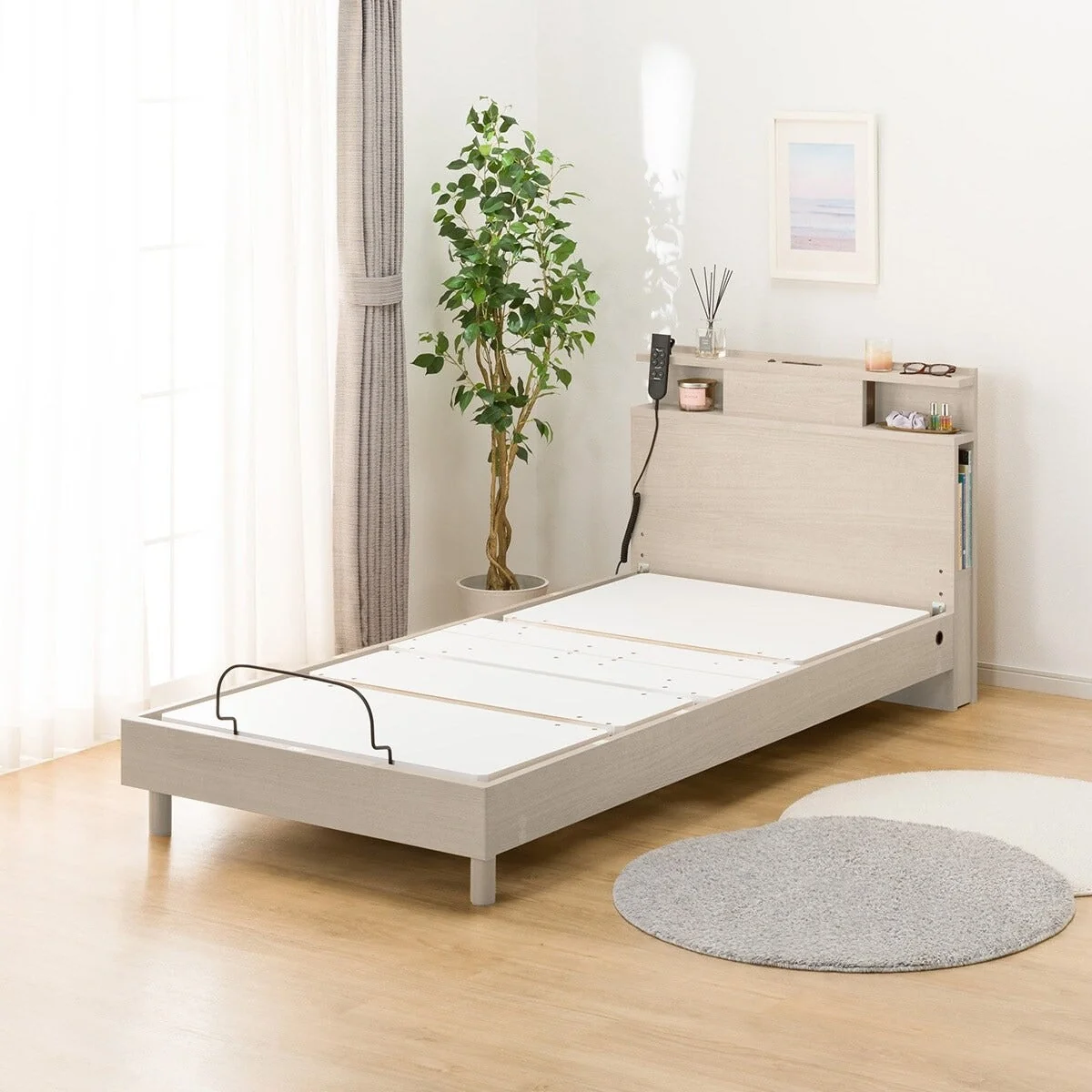 Comfortable ADJUSTABLE BED NS004 S LEG GY Innovative