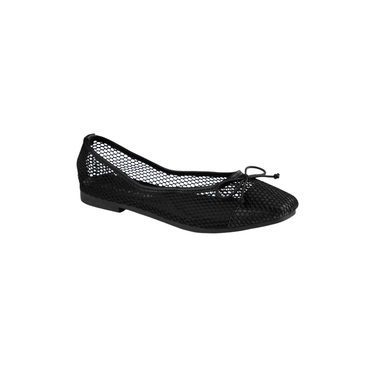 Quality Mesh Ballet Flats with Bow Detail Artisan
