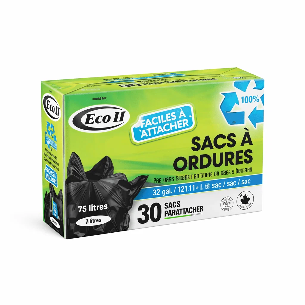 Advanced Black Garbage Bags 30 Pack – Durable Easy-Tie Trash Bags 26 x 36 in Excellent