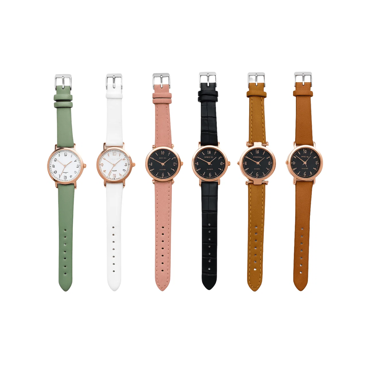 Easy-to-Use Minimalist Leather Strap Watch Relaxed