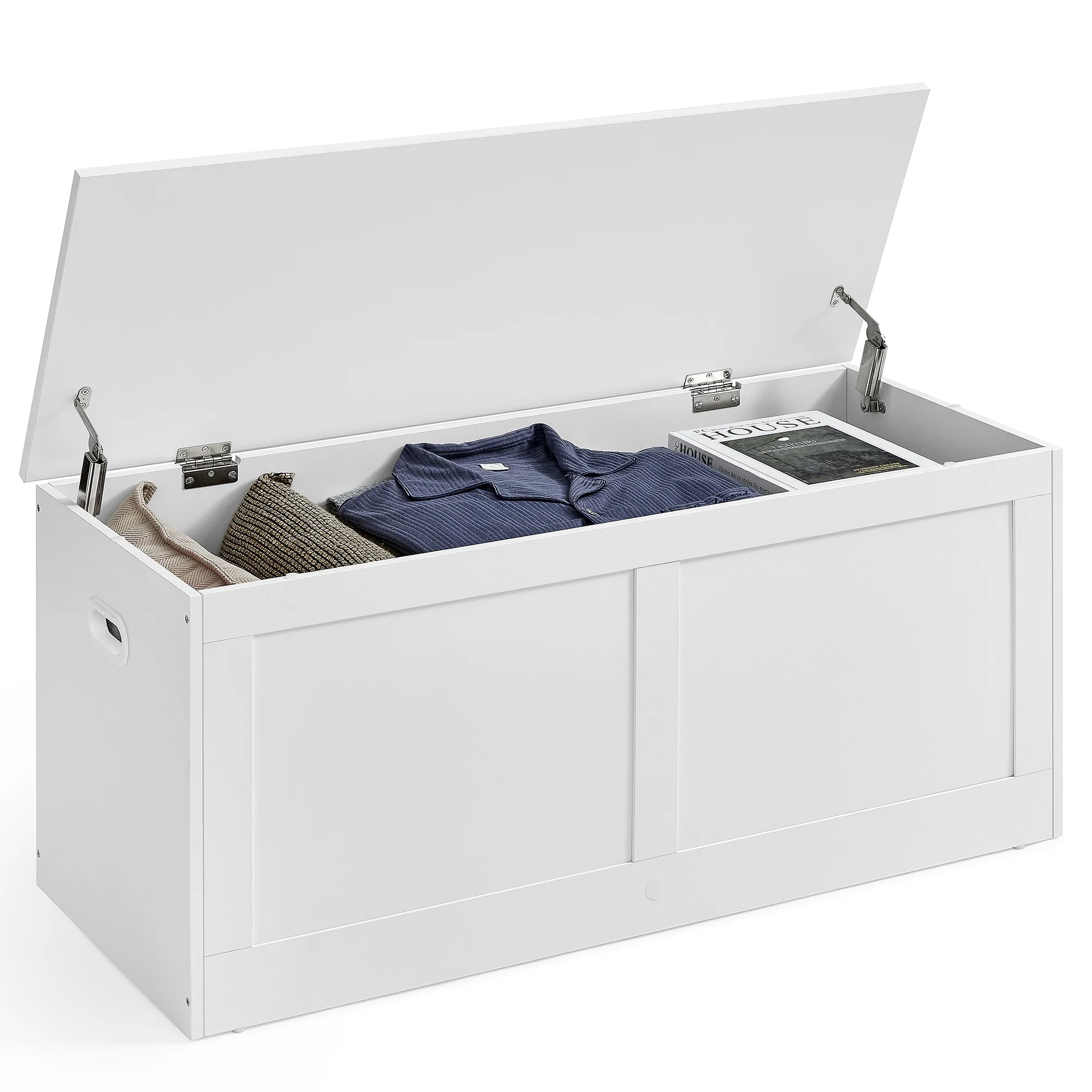 Easy-to-Use VASAGLE Storage Chest with 2 Safety Hinges