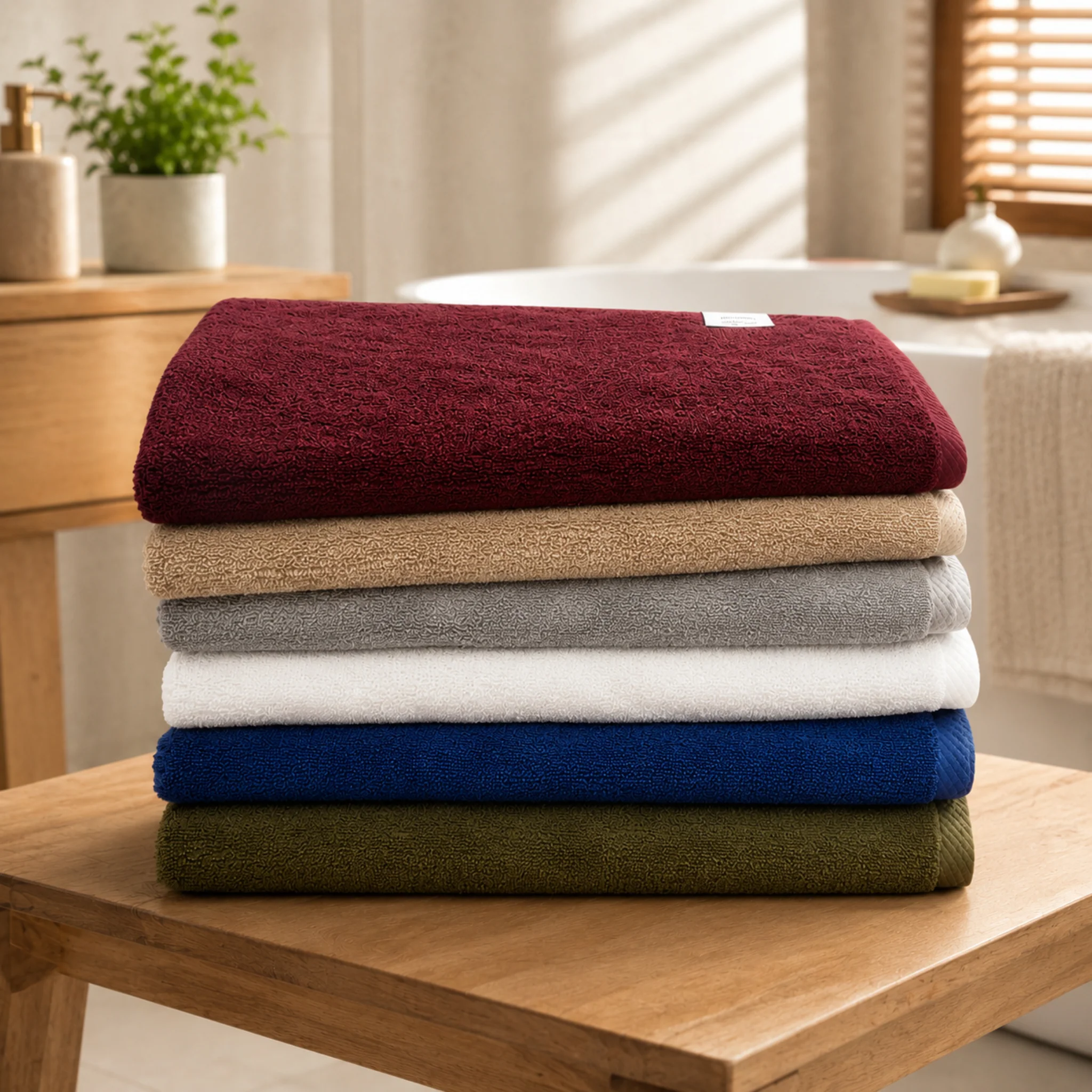 Optimized Cotton Bath Sheet 35 x 70 in – Solid Color Oversized Towel Classic