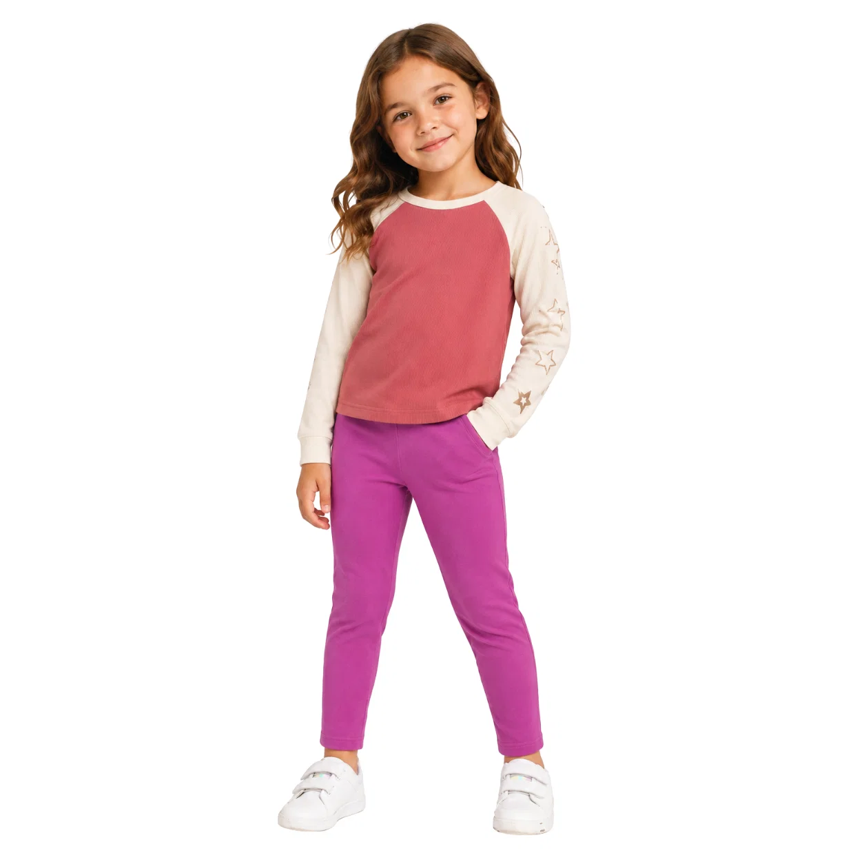 Classic Girls’ Printed Thermal Long Sleeve Top Authentic