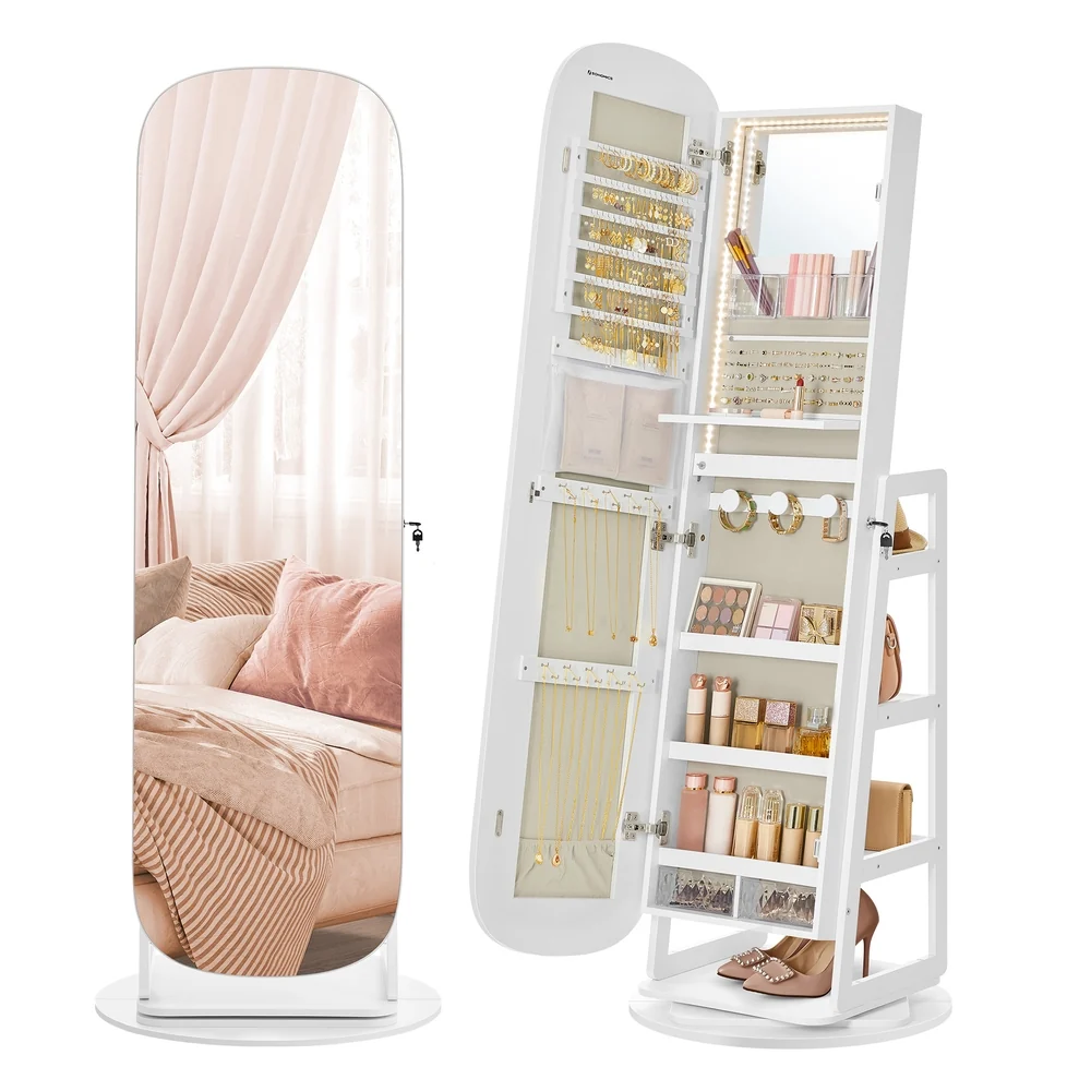 Easy-to-Use SONGMICS LED Jewelry Cabinet Reliable