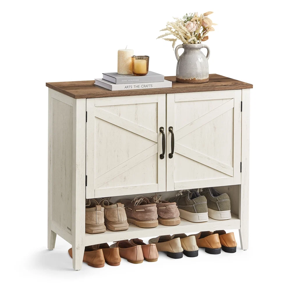 Original VASAGLE Liry Collection – 3-Tier Shoe Cabinet Sophisticated