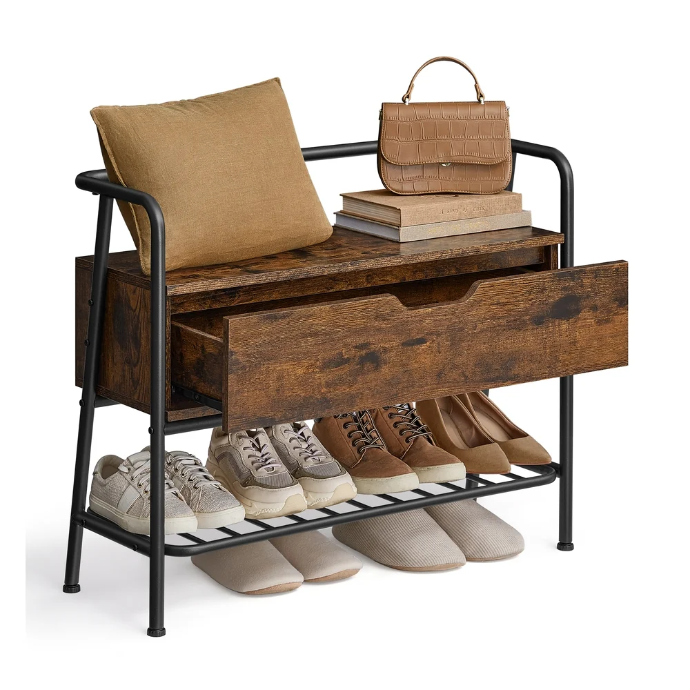 Environmentally Friendly VASAGLE Shoe Storage Bench with Drawer Innovative