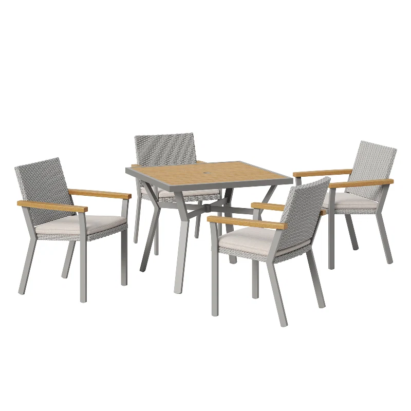 Stylish SONGMICS Sencillo Collection – 5 Piece Patio Furniture Set Excellent