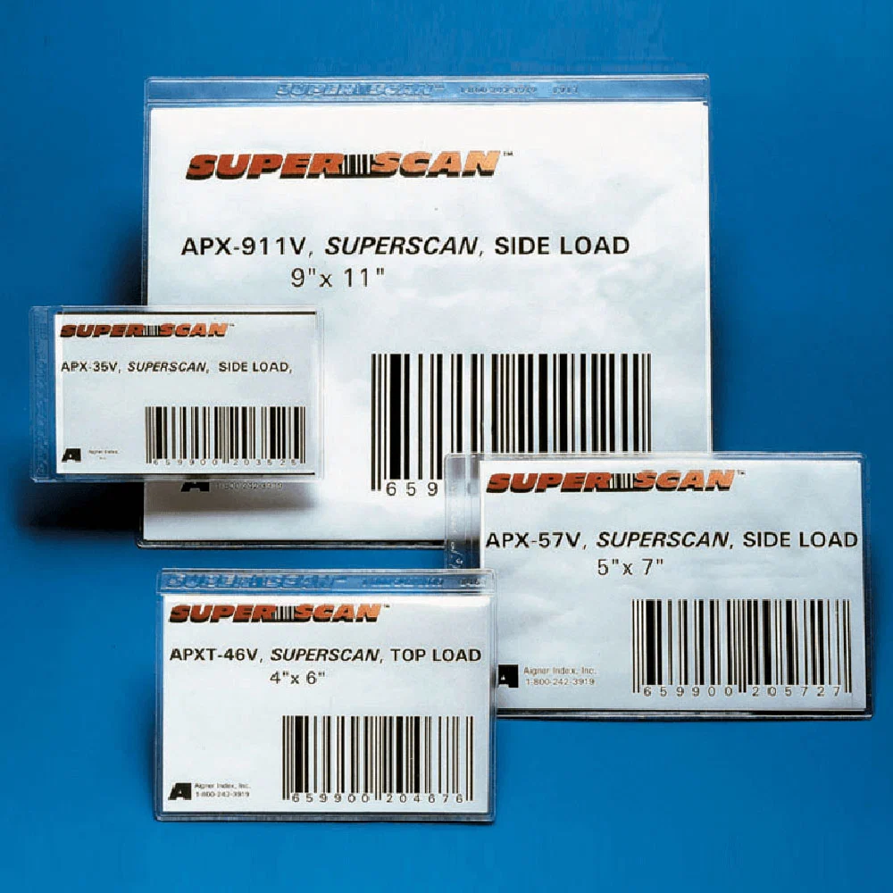 Consistent Clear SUPERSCAN GOLD Label Holders – 50pk Sophisticated