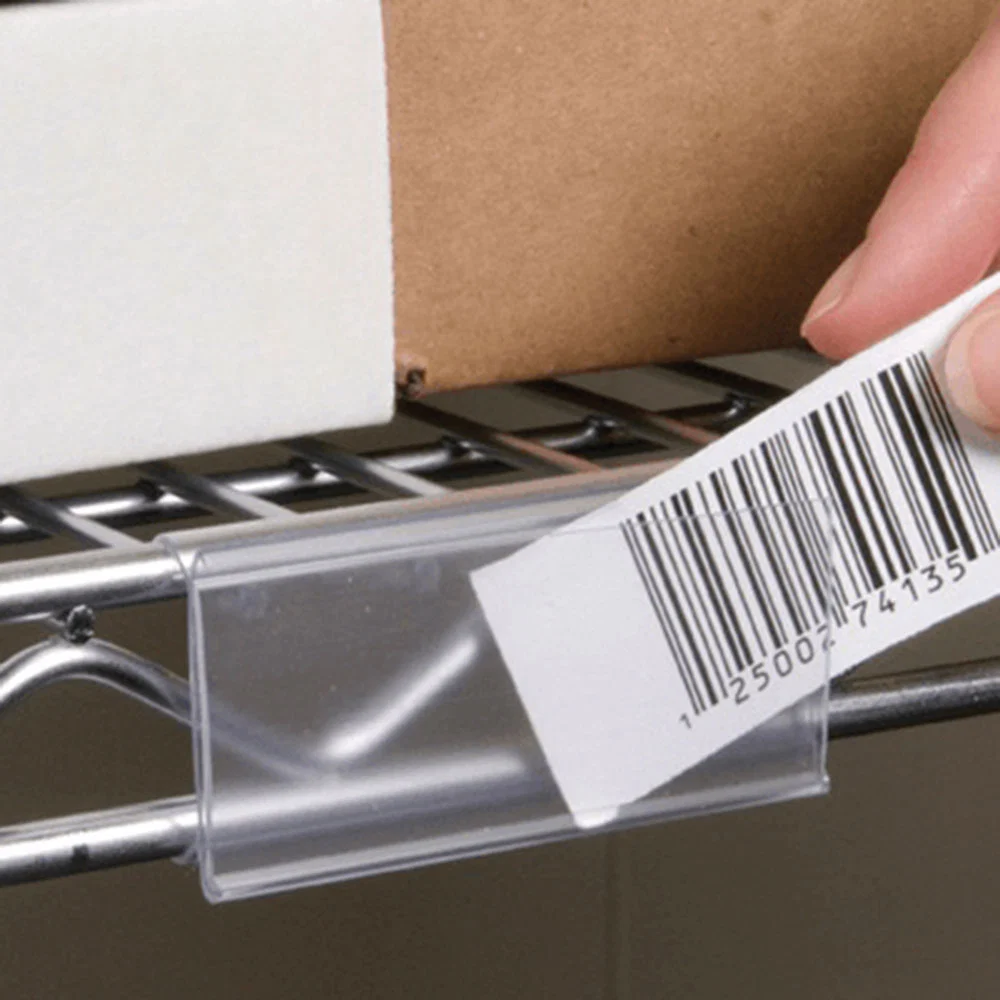 Organic Clear Wire-Rac Label Holders Dependable