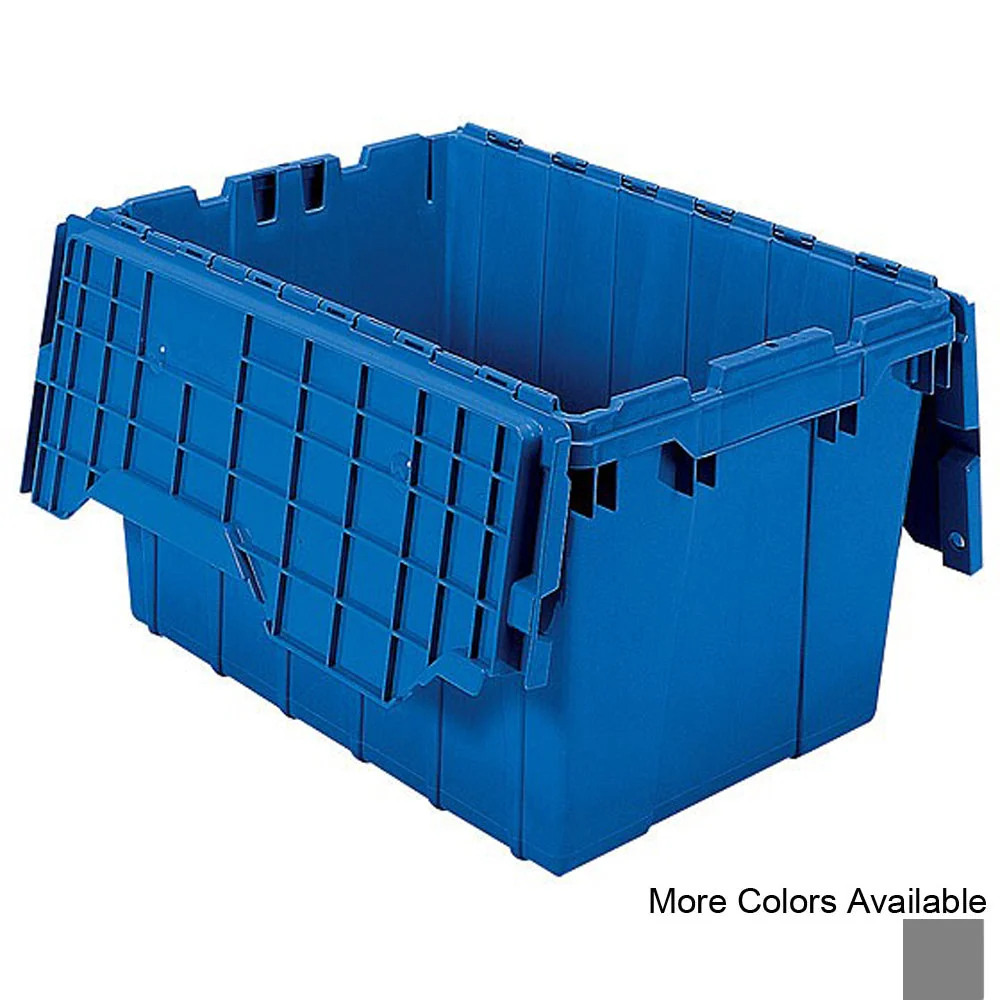 Carefully Designed Akro Attached Lid Containers 6 Pack – 21-1 2 quot d x 15-1 4 quot w x 12-1 2 quot h Detailed