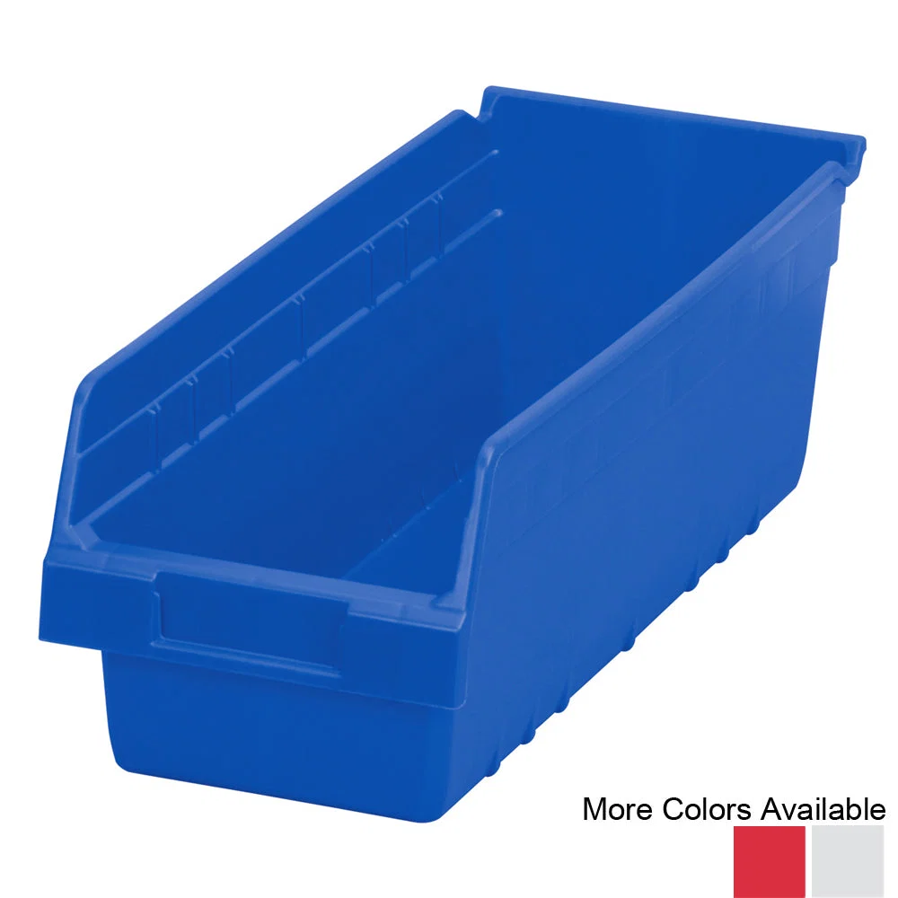 Fine Crafted 18 quot d x 7 quot w x 6 quot h Akro ShelfMax Bins – 10 Pack Modern