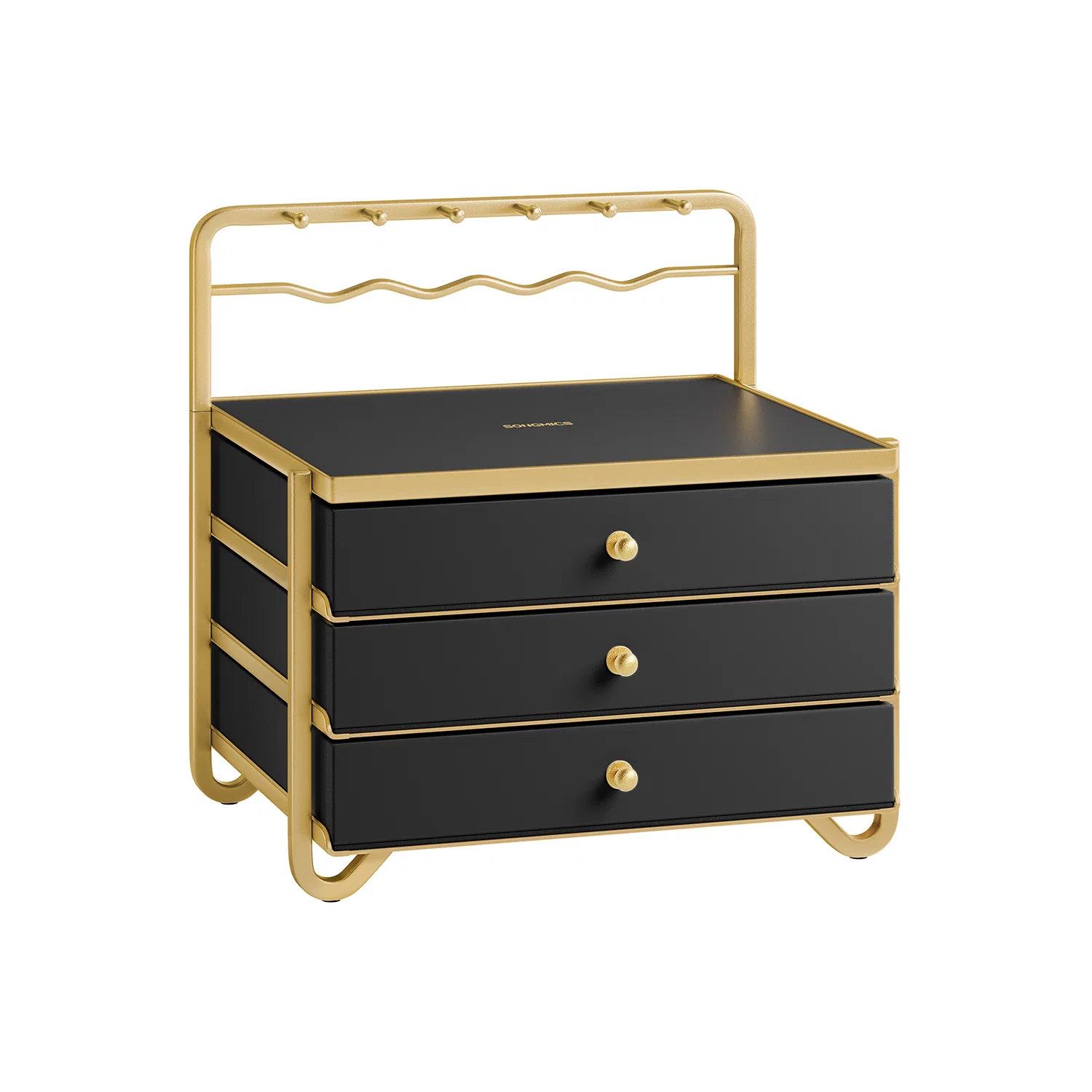 Refined SONGMICS 3-Tier Drawer Jewelry Box Genuine