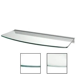 World-Class 8 quot d x 24 quot w Convex Glass Shelf Unique