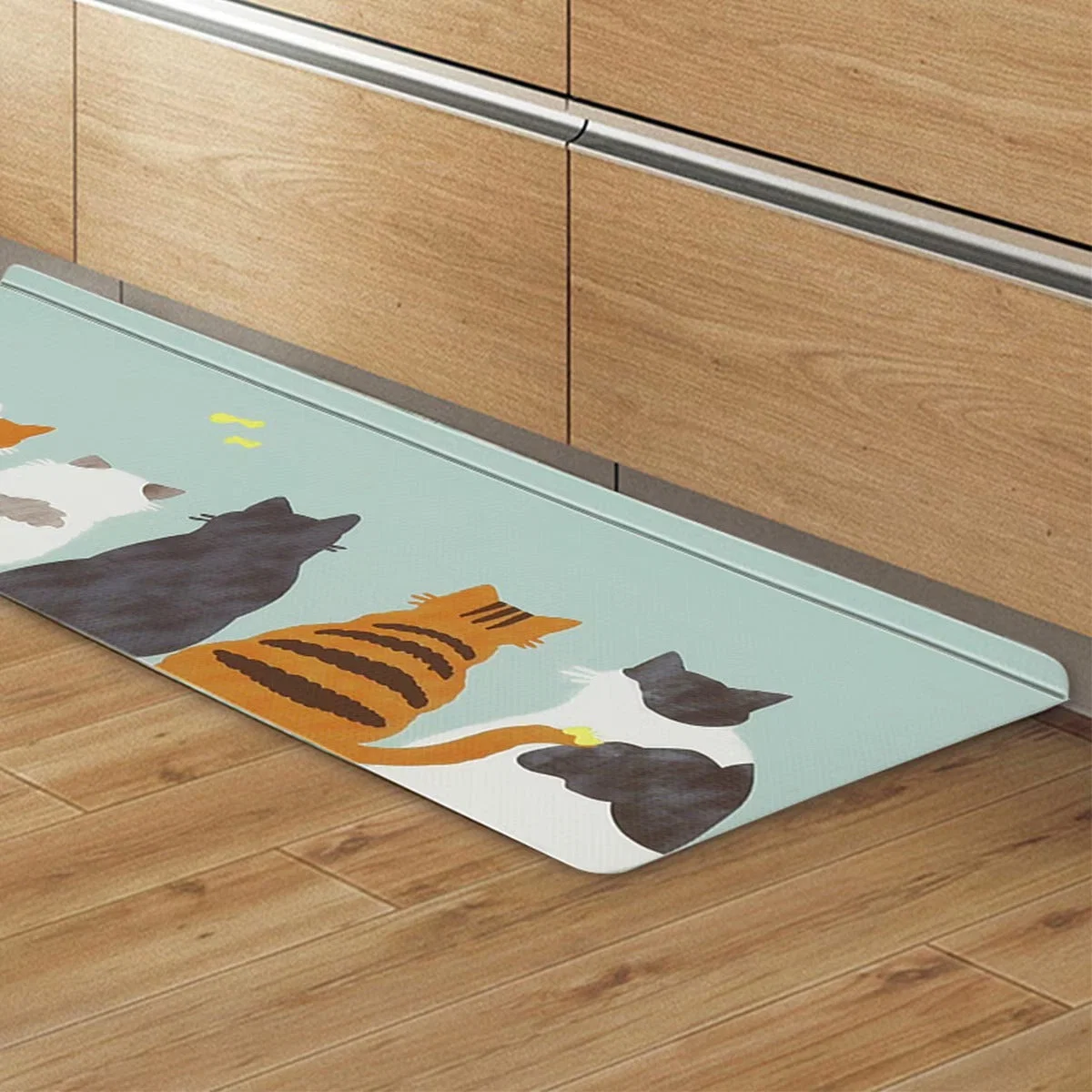 Casual PVC FLOORMAT CAT PATTERN 50X180 JQ33 Eco-Friendly