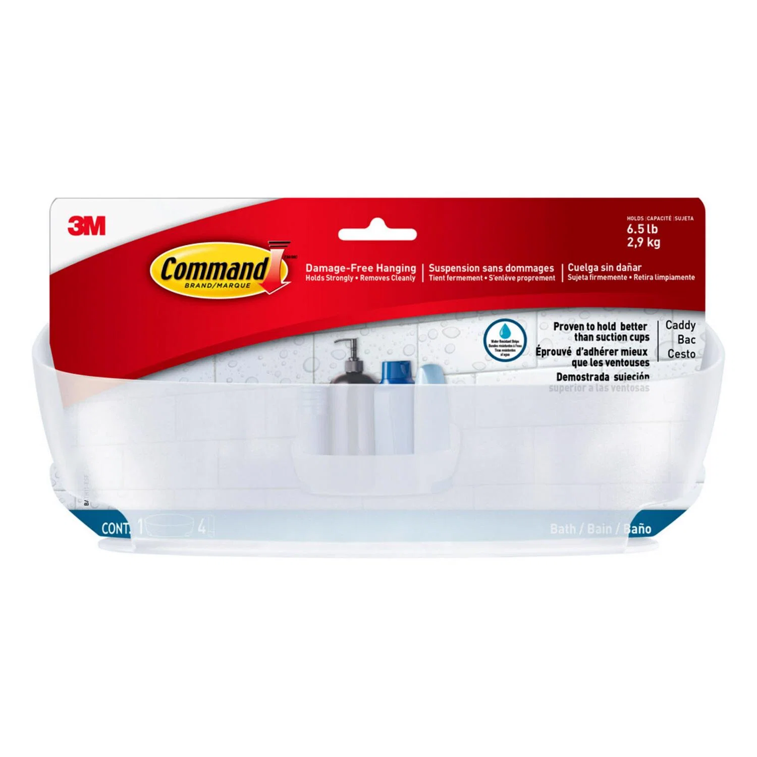 Breathable COMMAND SHOWER CADDY Fast