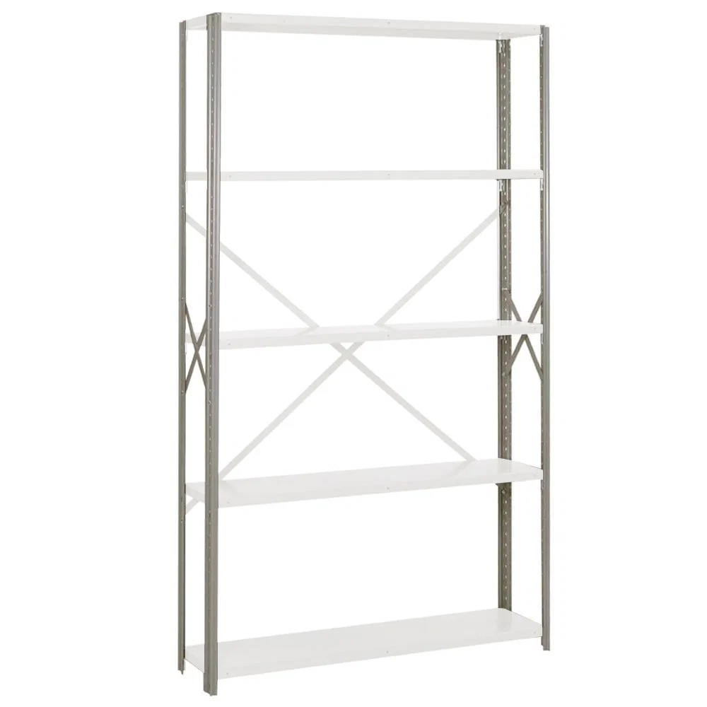 Smooth Lyon 8000 Series Open Steel Shelving T-Post Upright Assemblies Lightweight