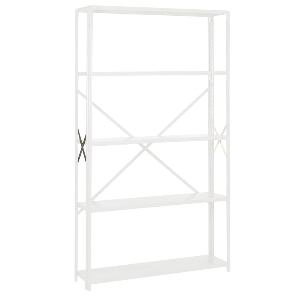 Official Lyon 8000 Series Open Steel Shelving End Cross Braces Organic