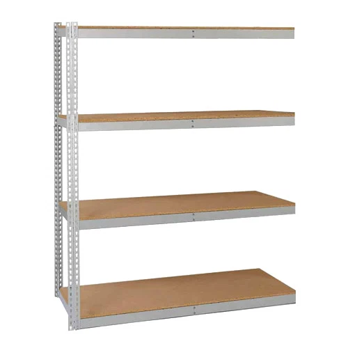 Professional Lyon 48 quot d 4-Shelf Heavy-Duty Boltless Shelving Add-On Units – Gray Clean