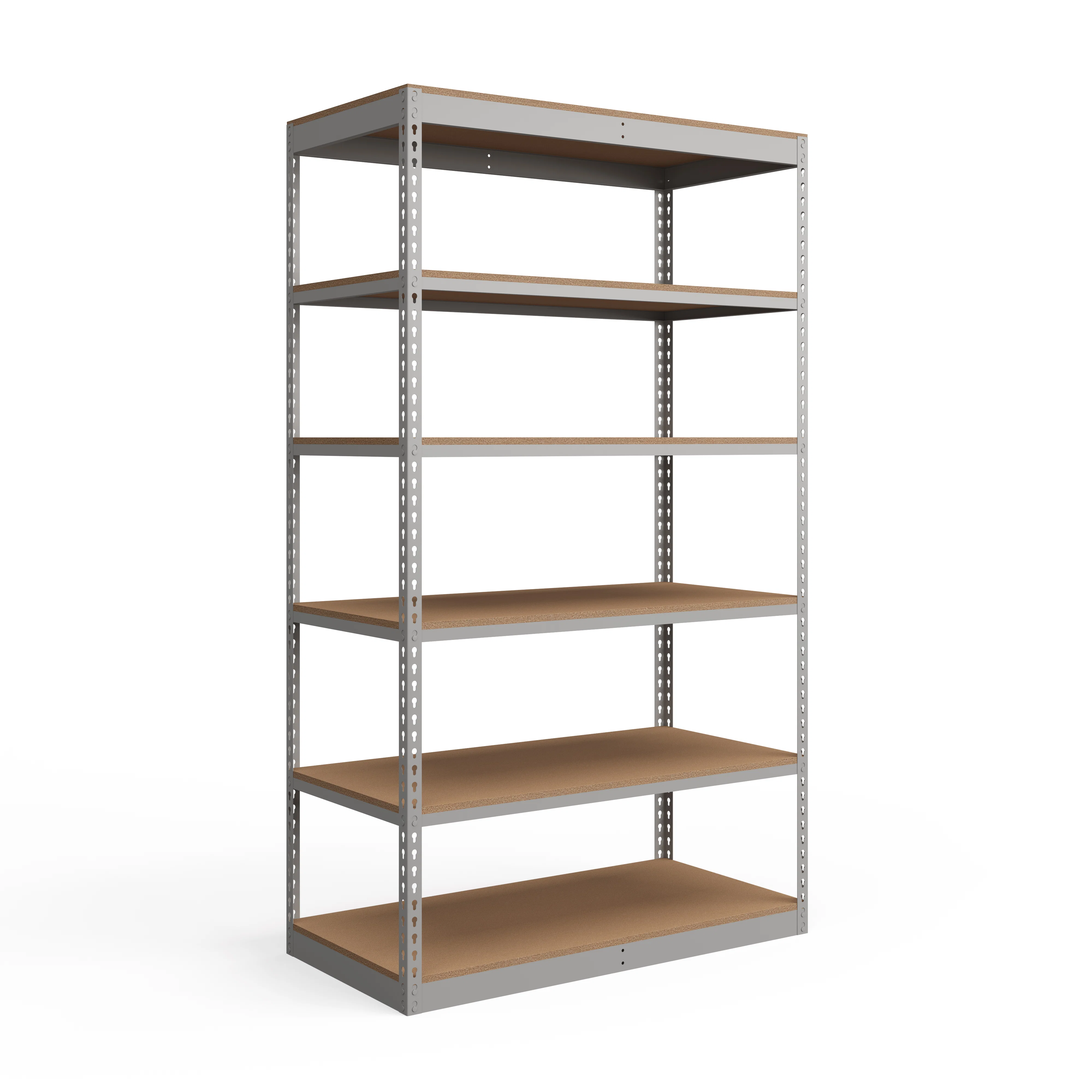 Excellent Lyon 24 quot d 6-Shelf Light-Duty Boltless Shelving Starter Units – Gray Breathable