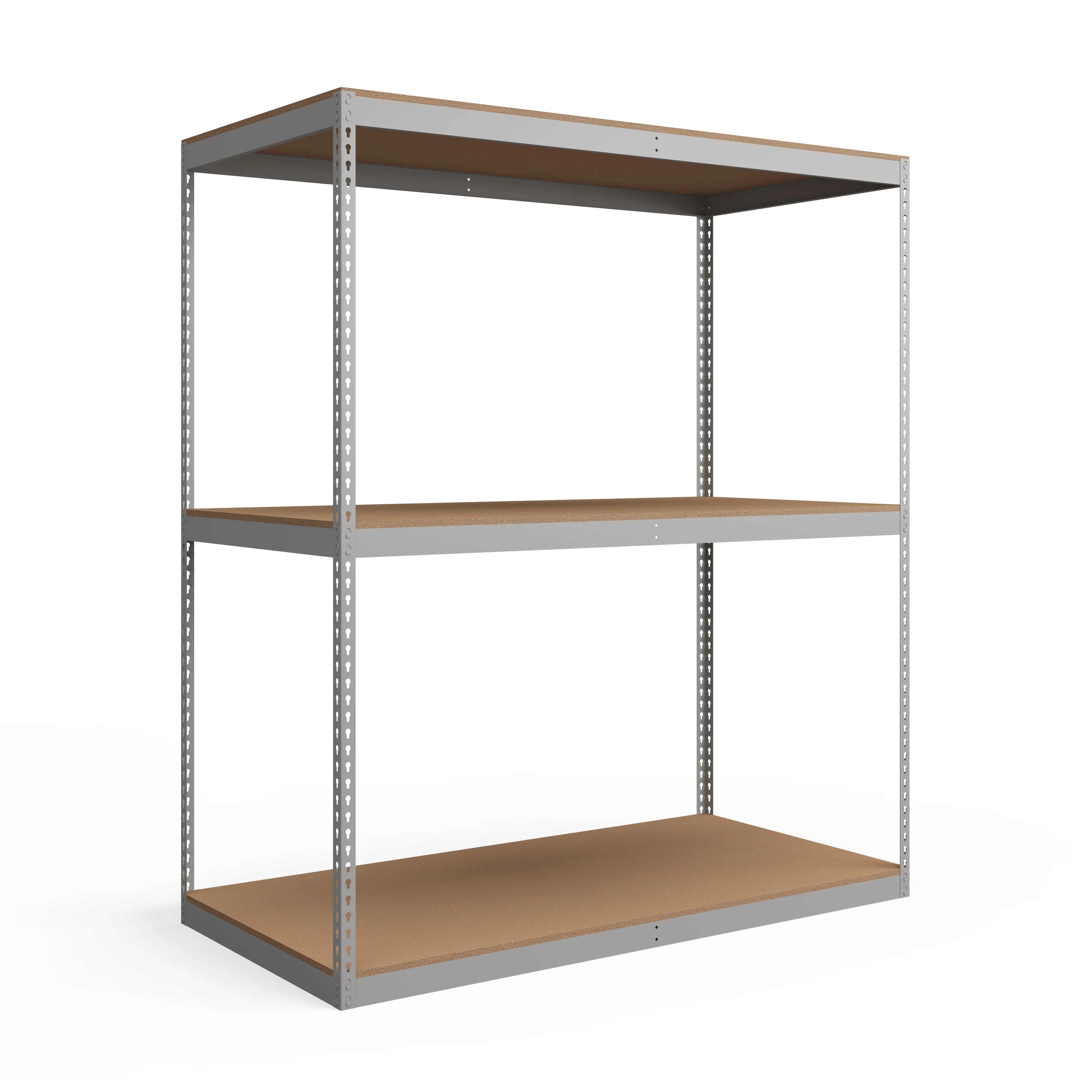 Reusable Lyon 48 quot d 3-Shelf Heavy-Duty Boltless Shelving Starter Units – Gray Environmentally Friendly