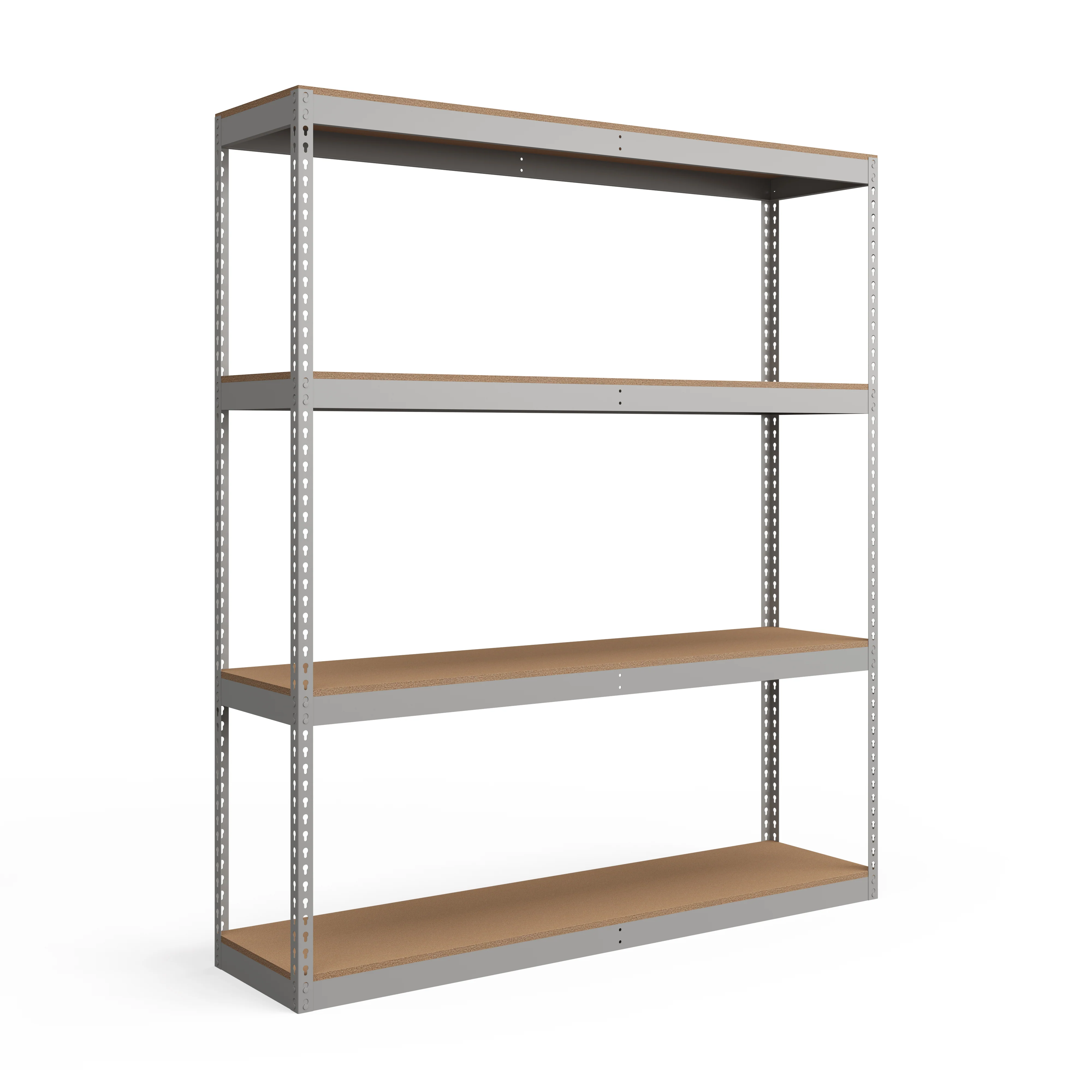 Reliable Lyon 24 quot d 4-Shelf Heavy-Duty Boltless Shelving Starter Units – Gray Elite