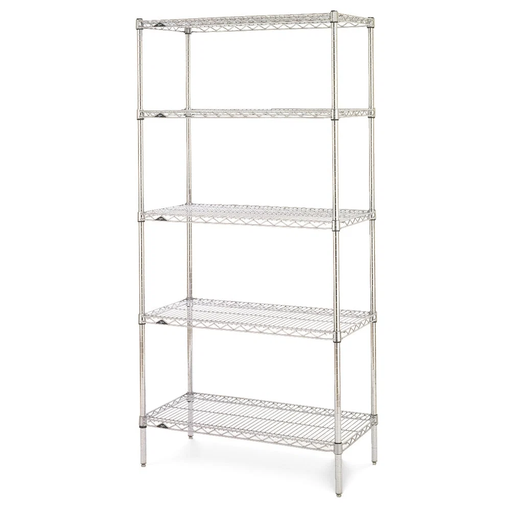 Exclusive 21 quot d x 74 quot h – Metro Super Erecta Stainless Steel 5-Shelf Starter Units Premium Material