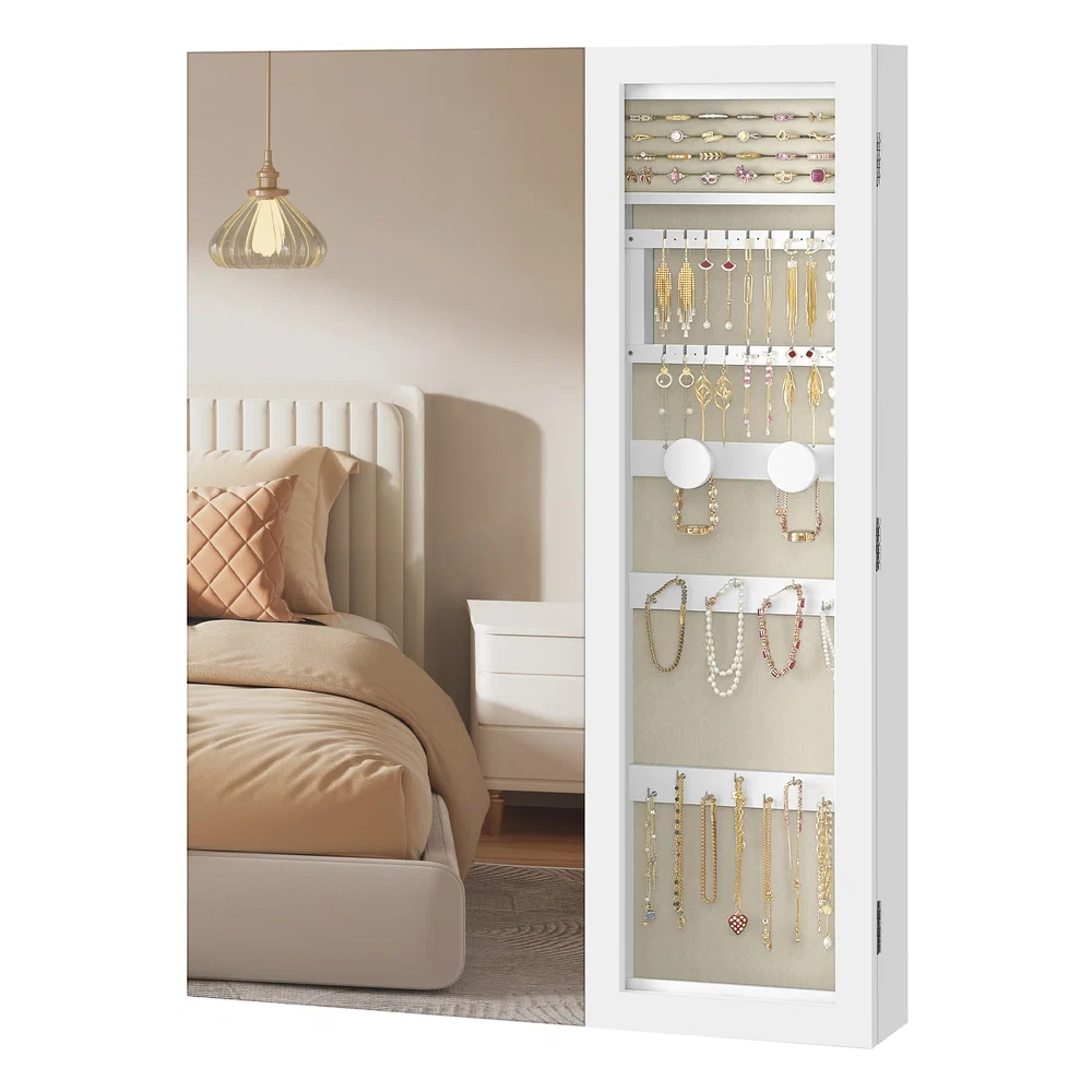 Next-Generation SONGMICS LED Jewelry Cabinet Easy-to-Use