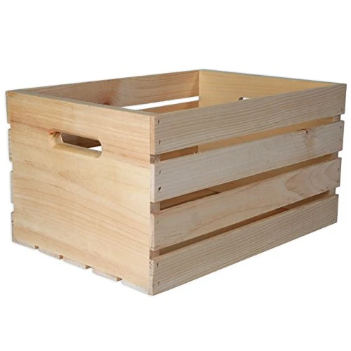 Organic WOOD STORAGE CRATE LRG Trusted