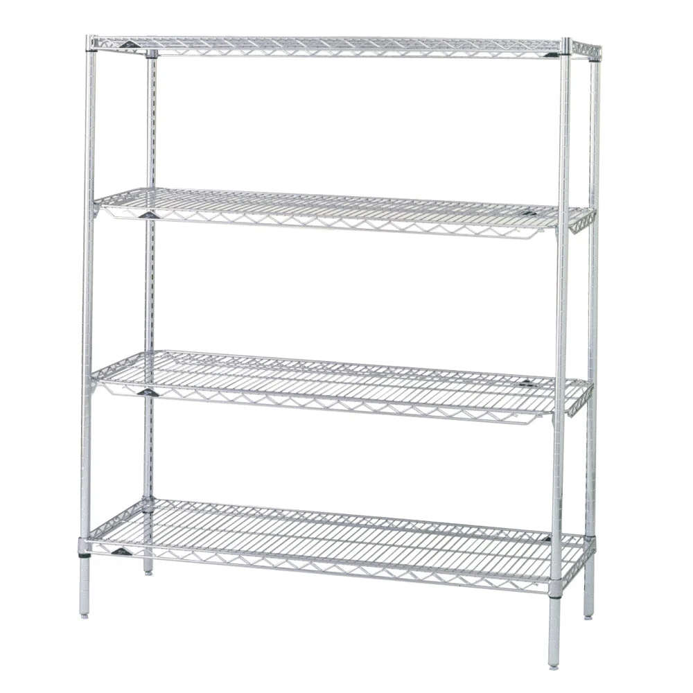 Durable Metro QwikSlot Kit w 4 Shelves – Chrome Optimized