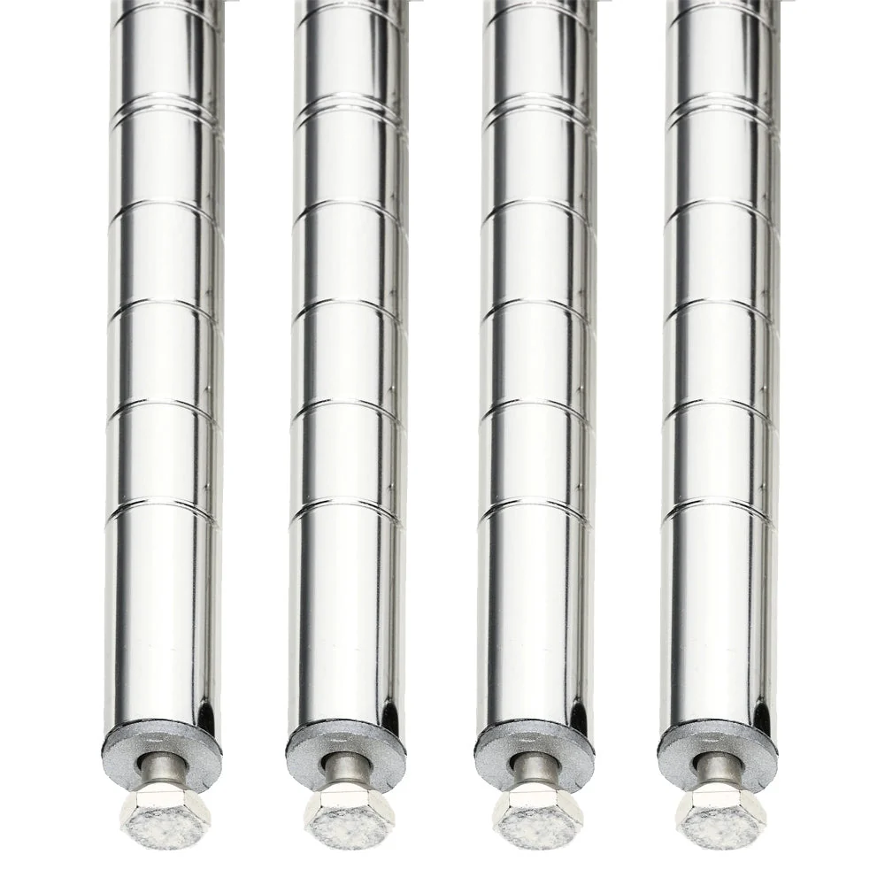 Practical Super Erecta SiteSelect Stationary Posts – Stainless Steel – 4-Pack Genuine