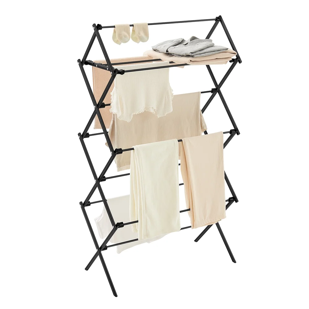 Flexible SONGMICS Foldable Clothes Drying Rack Practical