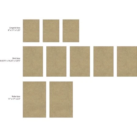 Classic 10PK BROWN KRAFT GIFT BOXES Carefully Designed