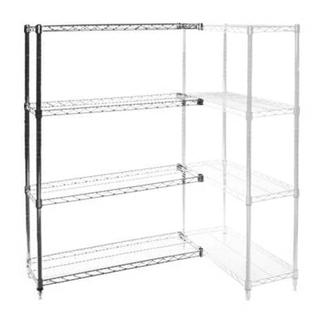 Specialty 10 quot d x 42 quot w Wire Shelving Add-Ons w 4 Shelves Easy-to-Use