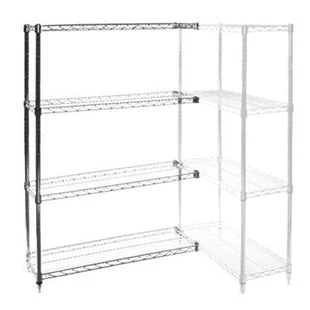 Relaxed 12 quot d x 54 quot w Wire Shelving Add-Ons w 4 Shelves Trusted