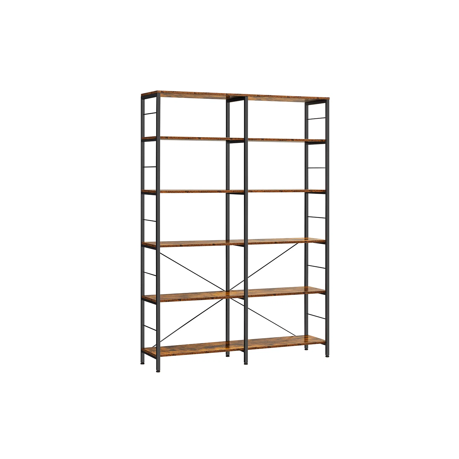 Smooth VASAGLE 6-Tier Bookshelf Convenient