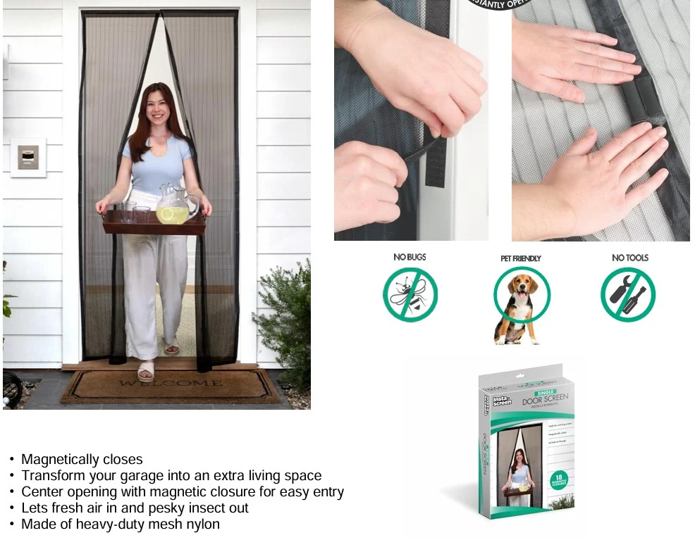 Elite INSTA-SCREEN SINGLE DOOR SCREEN Contemporary