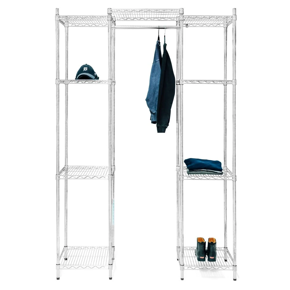 World-Class Closet Wire Shelving System – 18 quot d x 72 quot h Functional
